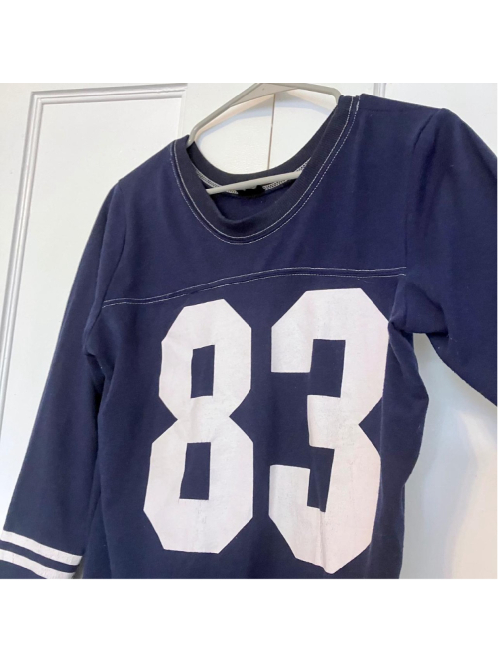 Sporty Navy Blue #83 Tee (Small) - Picture 2 of 3